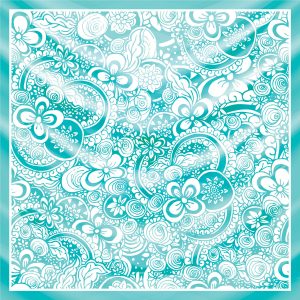 khăn bandana lụa silk họa tiết hoa - Mã 75 46