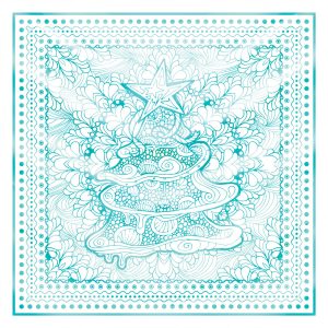 khăn bandana lụa silk họa tiết hoa - Mã 76 46