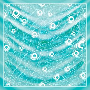 khăn bandana lụa silk họa tiết hoa - Mã 85 46