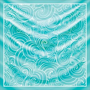 khăn bandana lụa silk họa tiết hoa - Mã 87 46