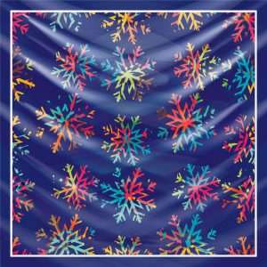 khăn bandana lụa silk họa tiết hoa - Mã 71 48