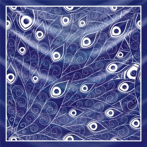 khăn bandana lụa silk họa tiết hoa - Mã 85 48