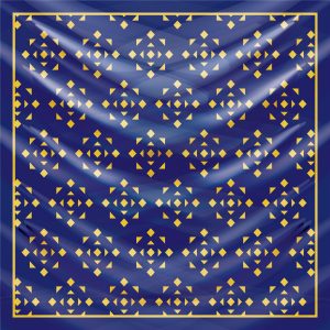 khăn bandana lụa silk họa tiết Luxury - Mã 17 48