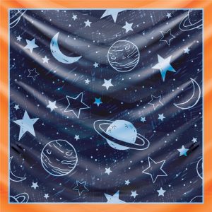 khăn bandana lụa silk họa tiết bầu trời - Mã 01 19 khăn bandana lụa silk họa tiết bầu trời - Mã 01 18