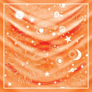 khăn bandana lụa silk họa tiết bầu trời - Mã 10 19 khăn bandana lụa silk họa tiết bầu trời - Mã 10 18
