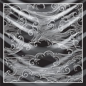 khăn bandana lụa silk họa tiết bầu trời - Mã 20 20