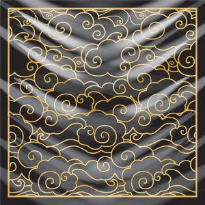 khăn bandana lụa silk họa tiết bầu trời - Mã 23 20