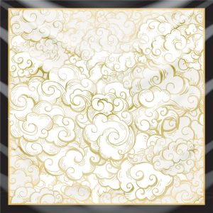 khăn bandana lụa silk họa tiết bầu trời - Mã 05 20