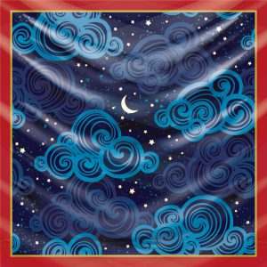 khăn bandana lụa silk họa tiết bầu trời - Mã 22 23 khăn bandana lụa silk họa tiết bầu trời - Mã 22 22