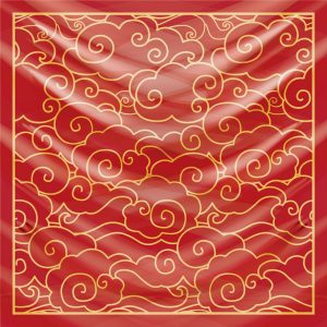 khăn bandana lụa silk họa tiết bầu trời - Mã 23 22