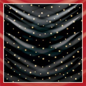 khăn bandana lụa silk họa tiết bầu trời - Mã 24 22