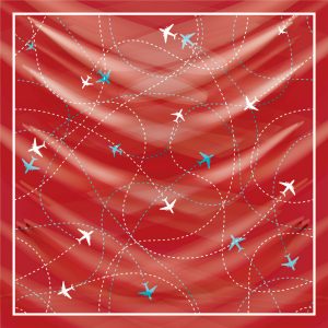 khăn bandana lụa silk họa tiết bầu trời - Mã 08 23 khăn bandana lụa silk họa tiết bầu trời - Mã 08 22