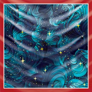 khăn bandana lụa silk họa tiết bầu trời - Mã 09 23 khăn bandana lụa silk họa tiết bầu trời - Mã 09 22