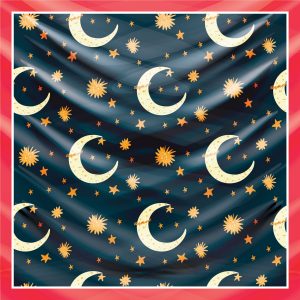 khăn bandana lụa silk họa tiết bầu trời - Mã 02 25 khăn bandana lụa silk họa tiết bầu trời - Mã 02 24
