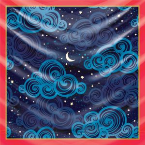 khăn bandana lụa silk họa tiết bầu trời - Mã 22 25 khăn bandana lụa silk họa tiết bầu trời - Mã 22 24