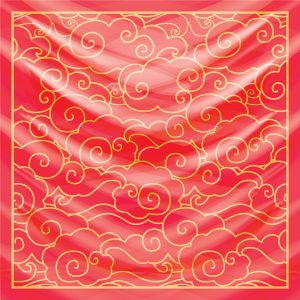 khăn bandana lụa silk họa tiết bầu trời - Mã 23 24