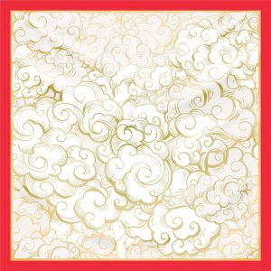 khăn bandana lụa silk họa tiết bầu trời - Mã 05 46