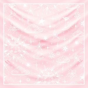 khăn bandana lụa silk họa tiết bầu trời - Mã 21 26