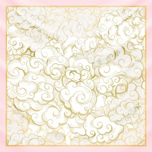 khăn bandana lụa silk họa tiết bầu trời - Mã 05 24