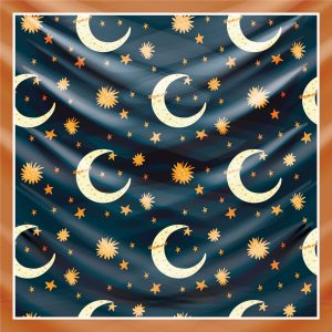 khăn bandana lụa silk họa tiết bầu trời - Mã 02 29 khăn bandana lụa silk họa tiết bầu trời - Mã 02 28