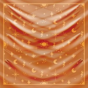 khăn bandana lụa silk họa tiết bầu trời - Mã 15 28