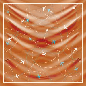 khăn bandana lụa silk họa tiết bầu trời - Mã 08 29 khăn bandana lụa silk họa tiết bầu trời - Mã 08 28