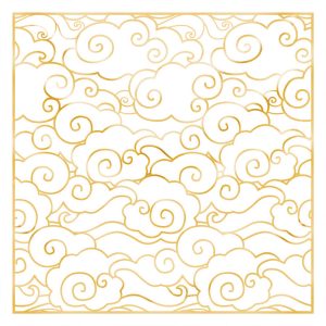 khăn bandana lụa silk họa tiết bầu trời - Mã 23 30