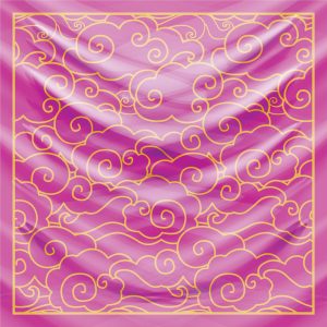 khăn bandana lụa silk họa tiết bầu trời - Mã 23 32