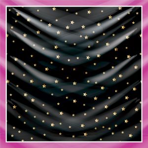 khăn bandana lụa silk họa tiết bầu trời - Mã 24 32