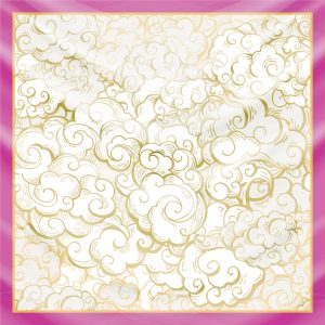 khăn bandana lụa silk họa tiết bầu trời - Mã 05 28