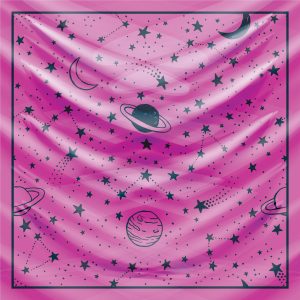 khăn bandana lụa silk họa tiết bầu trời - Mã 06 32