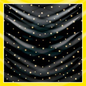 khăn bandana lụa silk họa tiết bầu trời - Mã 24 34