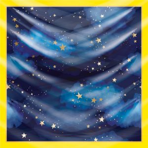 khăn bandana lụa silk họa tiết bầu trời - Mã 04 34