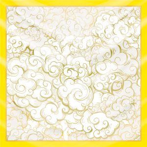 khăn bandana lụa silk họa tiết bầu trời - Mã 05 30