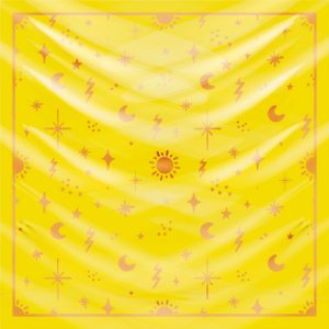 khăn bandana lụa silk họa tiết bầu trời - Mã 15 36