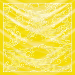 khăn bandana lụa silk họa tiết bầu trời - Mã 20 36