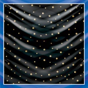 khăn bandana lụa silk họa tiết bầu trời - Mã 24 38