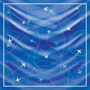 khăn bandana lụa silk họa tiết bầu trời - Mã 08 39 khăn bandana lụa silk họa tiết bầu trời - Mã 08 38