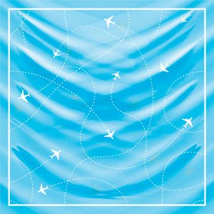 khăn bandana lụa silk họa tiết bầu trời - Mã 08 41 khăn bandana lụa silk họa tiết bầu trời - Mã 08 40