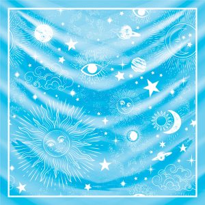 khăn bandana lụa silk họa tiết bầu trời - Mã 10 41 khăn bandana lụa silk họa tiết bầu trời - Mã 10 40