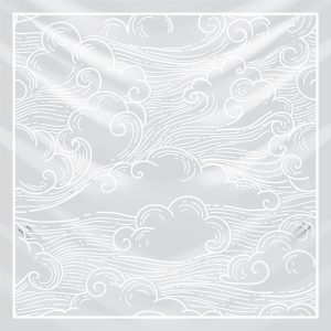 khăn bandana lụa silk họa tiết bầu trời - Mã 20 42