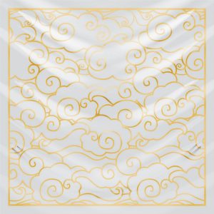 khăn bandana lụa silk họa tiết bầu trời - Mã 23 42