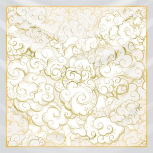 khăn bandana lụa silk họa tiết bầu trời - Mã 05 38