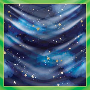 khăn bandana lụa silk họa tiết bầu trời - Mã 04 44