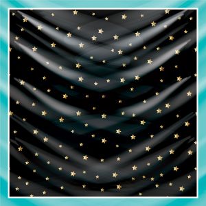 khăn bandana lụa silk họa tiết bầu trời - Mã 24 46