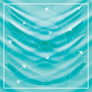 khăn bandana lụa silk họa tiết bầu trời - Mã 08 47 khăn bandana lụa silk họa tiết bầu trời - Mã 08 46