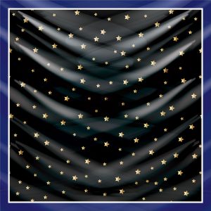 khăn bandana lụa silk họa tiết bầu trời - Mã 24 48