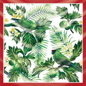 khăn bandana lụa silk họa tiết tự nhiên - Mã 11 22