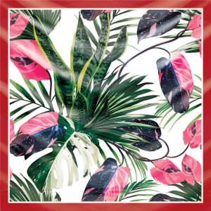 khăn bandana lụa silk họa tiết tự nhiên - Mã 08 22