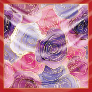 khăn bandana lụa silk họa tiết tự nhiên - Mã 09 22